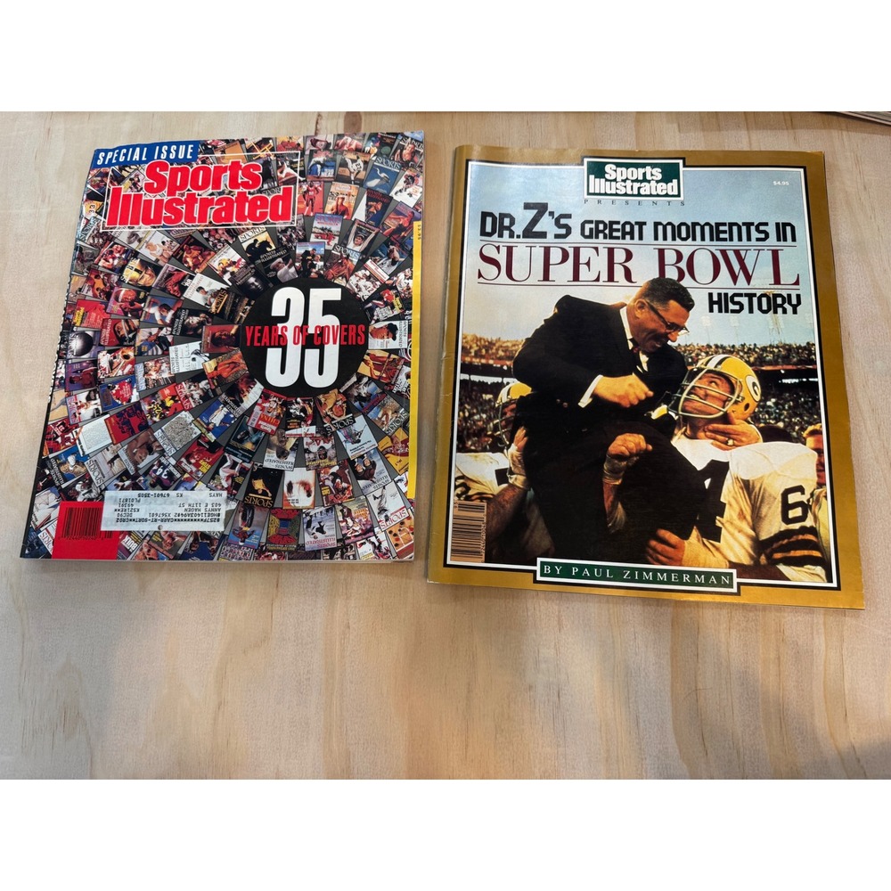 Sports Illustrated Magazine Lot Super Bowl‎ Dr Z Vintage NFL Collector Rare